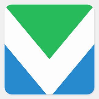 Internationale vlaggen vierkante sticker