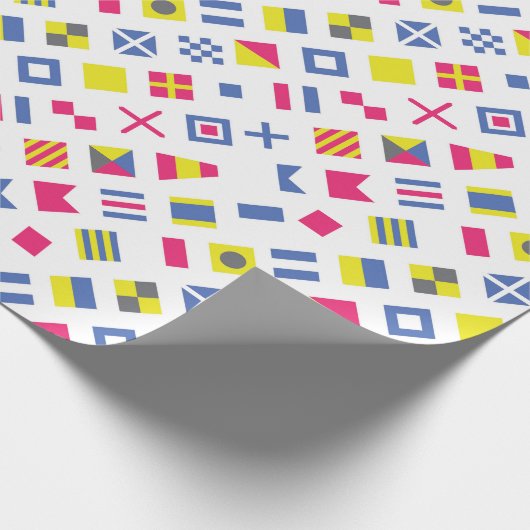 Internationale vlaggencode Cadeauverpakking Cadeaupapier (Hoek)