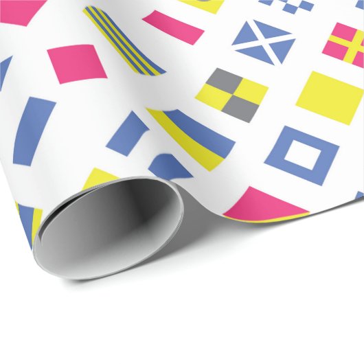 Internationale vlaggencode Cadeauverpakking Cadeaupapier (Rol Hoek)