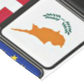 Internationale vlaggenkollage tafelkleed (Gekanteld)