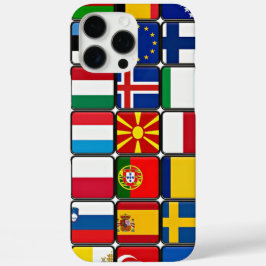 Internationale vlaggenverzameling, wereldvlaggen iPhone 16 pro max hoesje