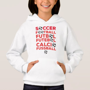 Internationale Voetbal Namen Typografie Rood Sport