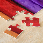 Internationale volks kunstmart legpuzzel (Zijkant)