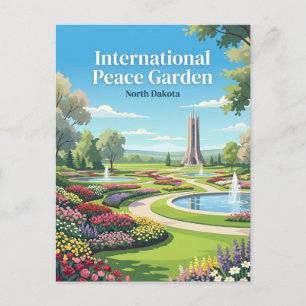 Internationale Vredestuin North Dakota Briefkaart