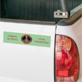 Internationale vredesvlag bumpersticker (Op Truck)