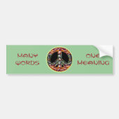 Internationale vredesvlag bumpersticker (Voorkant)