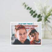 INTERNATIONALE VRIENDSCHEPDAG VERGETEN BRIEFKAART (Staand voorkant)