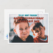 INTERNATIONALE VRIENDSCHEPDAG VERGETEN BRIEFKAART (Voorkant / Achterkant)