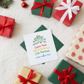 Internationale vrolijke kerst en feestboom kaart