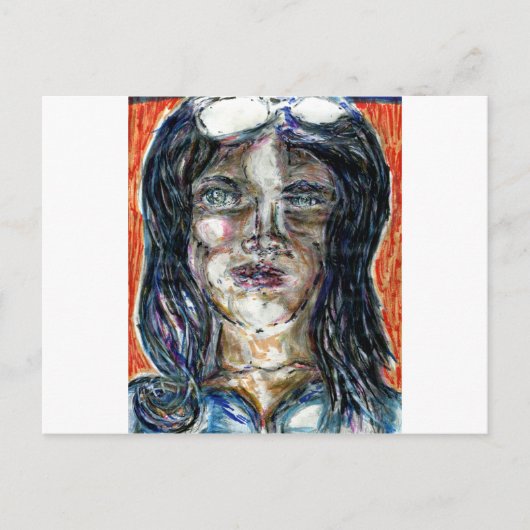 Internationale Vrouw van Mystery Briefkaart (Voorkant)