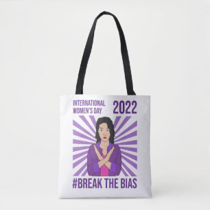 INTERNATIONALE VROUWDAG 2022 #BREAK DE BIAS TOTE BAG