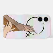Internationale Vrouwen Empowerment iPhone Case (Achterkant (horizontaal))
