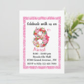 Internationale Vrouwendag 08 2024 Uitnodiging (Staand voorkant)