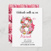 Internationale Vrouwendag 08 2025 Uitnodiging (Voorkant / Achterkant)