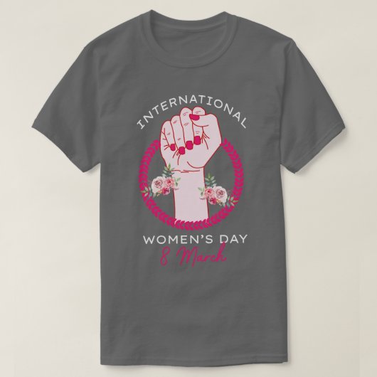 Internationale Vrouwendag 2021 Cadeau 8 maart voor T-shirt (Design voorkant)
