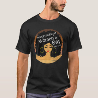 Internationale Vrouwendag 2021 Melanin Black T-shirt