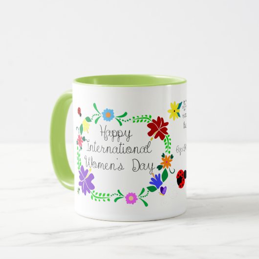 Internationale Vrouwendag 2021 Mok (Voorkant links)