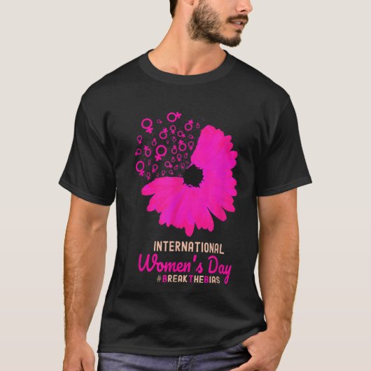 Internationale Vrouwendag 2022 Breek de Bias 8 mrt T-shirt (Voorkant)
