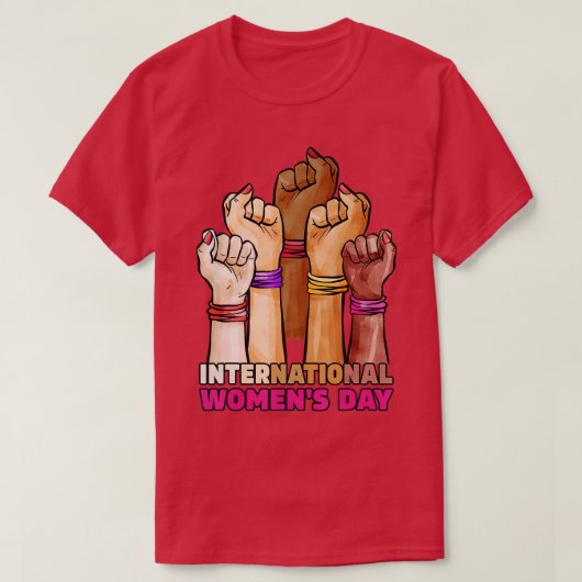 Internationale Vrouwendag 2022 Gendergelijkheid Br T-shirt (Design voorkant)