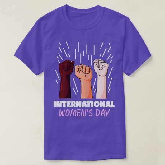 Internationale Vrouwendag 2022 Gendergelijkheid Br T-shirt (Design voorkant)