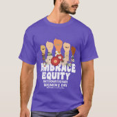 Internationale Vrouwendag 2023 Embrace Equity T-shirt (Voorkant)