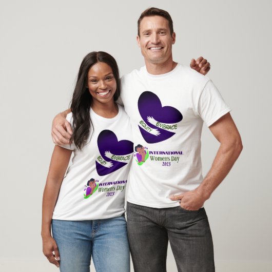 Internationale Vrouwendag 2023 "Embrace Equity" T-shirt (Unisex)