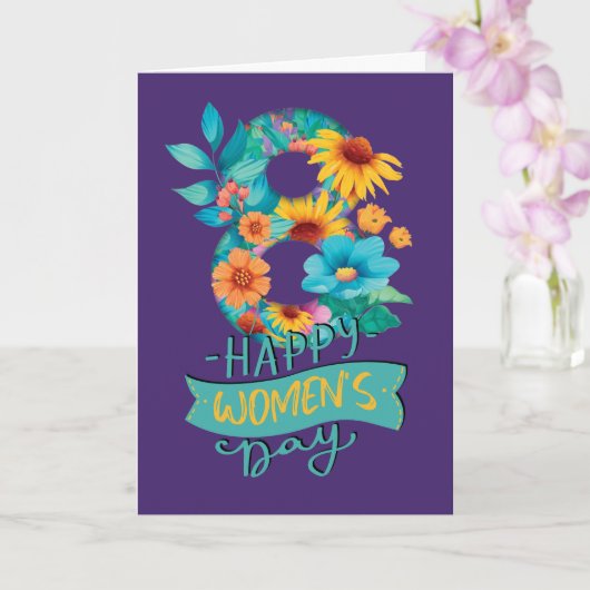 Internationale Vrouwendag 2023 Internationale Vrou Kaart (Orchidee)
