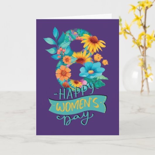 Internationale Vrouwendag 2023 Internationale Vrou Kaart (Gele Bloem)