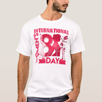 Internationale Vrouwendag 2023 Vrouwendag 8 maart T-shirt