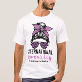Internationale Vrouwendag 2024 8 maart IWD T-shirt (Voorkant)