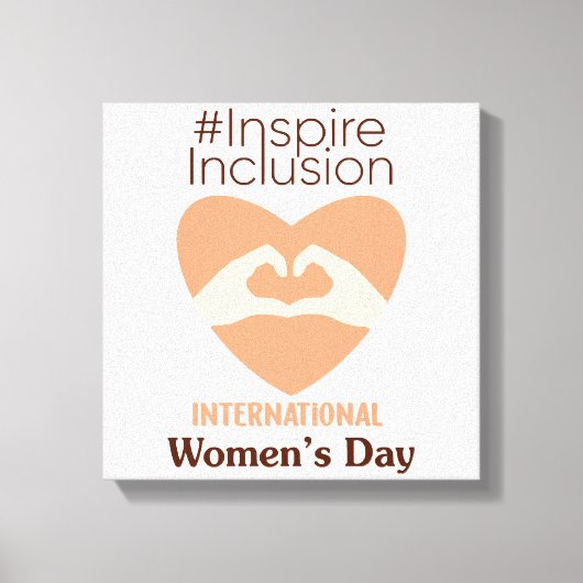 Internationale Vrouwendag 2024 Inspire Inclusie Canvas Afdruk (Voorkant)