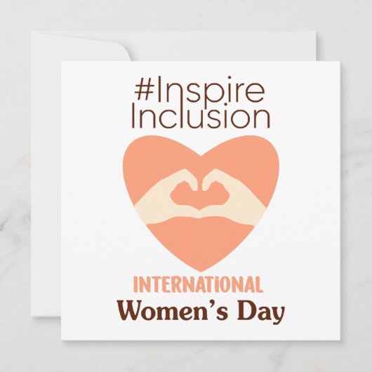 Internationale Vrouwendag 2024 Inspireren Inclusie Kaart (Voorkant)