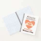 Internationale Vrouwendag 2024 Inspireren Inclusie Notitieboek (Binnen)