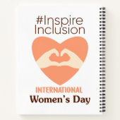 Internationale Vrouwendag 2024 Inspireren Inclusie Notitieboek (Achterkant)