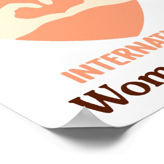 Internationale Vrouwendag 2024 Inspireren Inclusie Poster (Hoek)