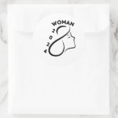 Internationale Vrouwendag 2024 Ronde Sticker (Tas)