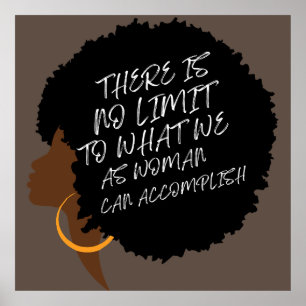 Internationale vrouwendag 2024 vrouw silhouet poster