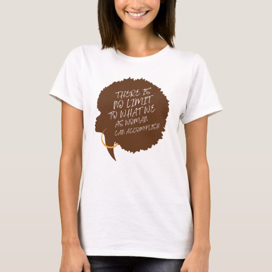 Internationale vrouwendag 2024 vrouw silhouet t-shirt (Voorkant)