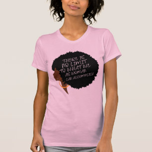 Internationale vrouwendag 2024 vrouw silhouet t-shirt