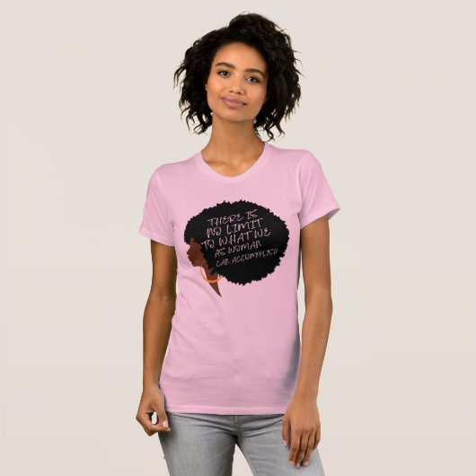 Internationale vrouwendag 2024 vrouw silhouet t-shirt (Voorkant volledig)