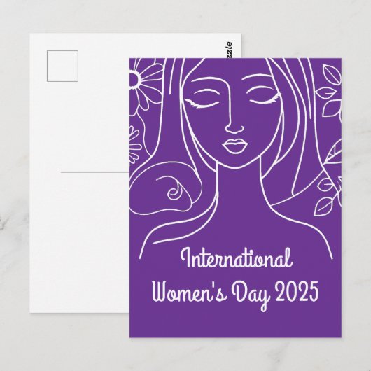 Internationale Vrouwendag 2025 Briefkaart (Voorkant / Achterkant)