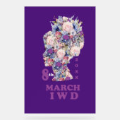 Internationale Vrouwendag 2025: empowerment Acryl Bord (Voorkant)