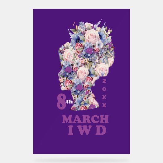 Internationale Vrouwendag 2025: empowerment Acryl Bord (Voorkant)