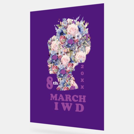 Internationale Vrouwendag 2025: empowerment Acryl Bord (Hoek)