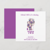 Internationale Vrouwendag 2025: Feminini vieren Kaart (Voorkant / Achterkant)