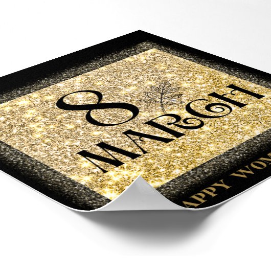 Internationale Vrouwendag 2025: Feminini vieren Poster (Hoek)