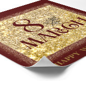 Internationale Vrouwendag 2025: Feminini vieren Poster (Hoek)