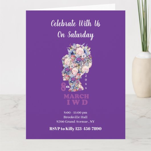 Internationale Vrouwendag 2025: Femininit vieren Kaart (Voorkant)