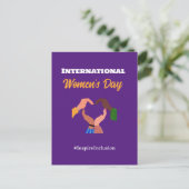 Internationale Vrouwendag 2025 inclusie feminist Briefkaart (Staand voorkant)