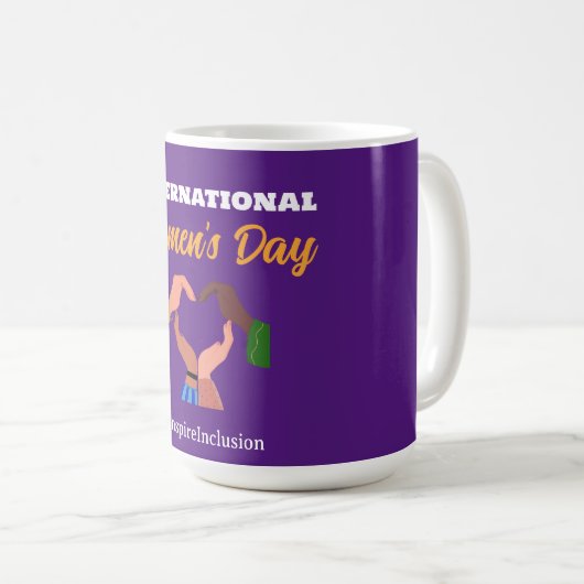 Internationale Vrouwendag 2025 inclusie feminist Koffiemok (Voorkant rechts)